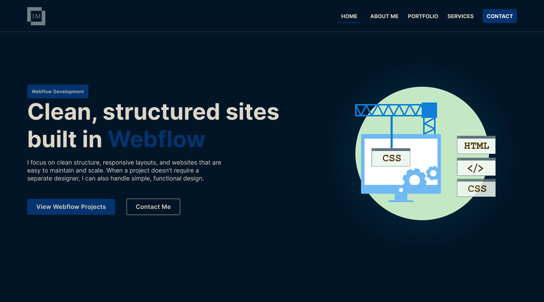 Personal Portfolio Website case study featured image